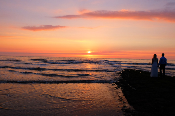 Sonnenuntergang auf der Insel