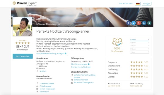 Perfekte Hochzeit Bewertungen https://www.provenexpert.com/perfekte-hochzeit-weddingplanner/