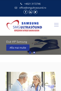 Site prezentare Samsung Medical Romania