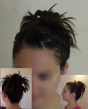 Exemple de chignon que j ai réalisé