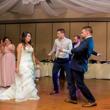 Epic Bride vs. Groom Dance Battle moment!