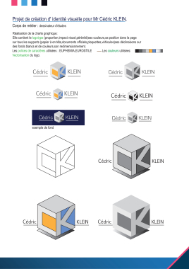 Création de logotype : Cédric KLEIN 
Déclinaison sur différent support.