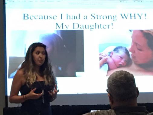 Speaking on Stage at Seminar in Orlando teaching Social Media Marketing Strategies and How to clear limiting beliefs that is stopping most people from succeeding in business and life