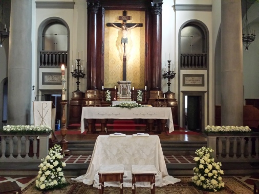 Allestimento Chiesa dei S.S. Francesco e Chiara a Firenze