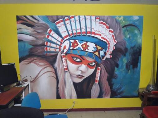 vinilo sobre pared