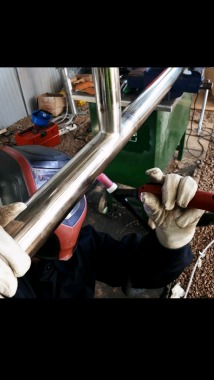 Soldadura en tubo de acero inoxidables alimenticio 
