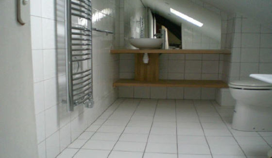 Salle d'eau dans des combles aménagés