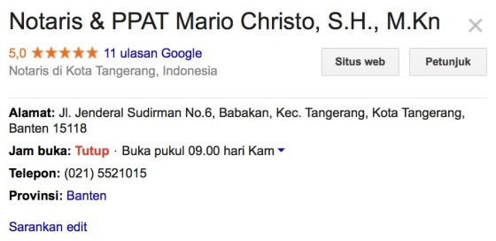 Notaris Tangerang Mario