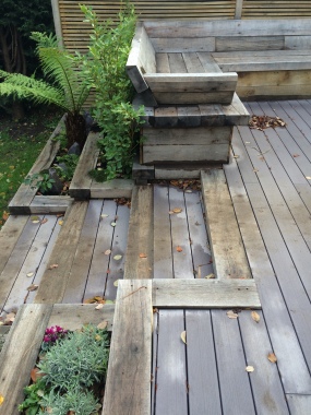 Rear garden terrace.