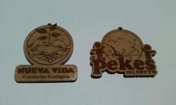 Llaveros en material MDF personalizados