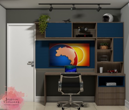 Ambientação Residencial - Quarto Filho