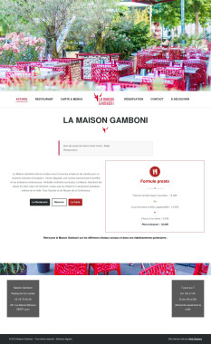 Création du site internet www.maisongamboni-lyon.fr