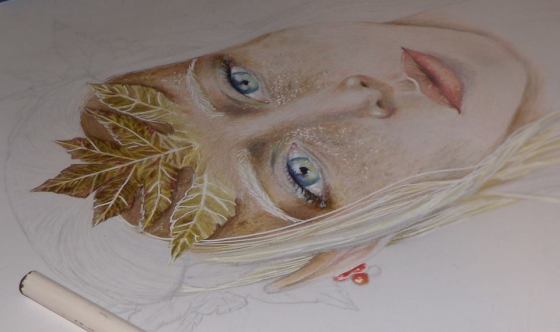 Illustrazione a matite colorate