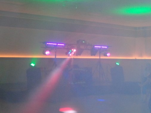 Set up @ Ardrossan Recreation Center lit up