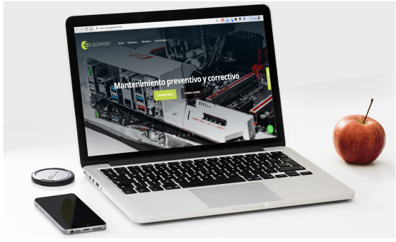 Diseño web para www.e-support.com.co