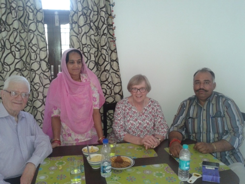Hi tea with indian family