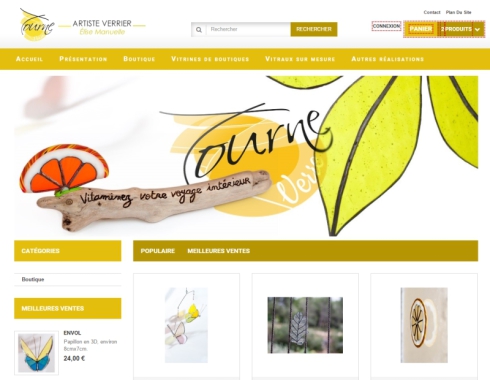 Site E-commerce afin de proposer à la vente les produits de cet artisan situé à Ceyreste. Ce site a mérité toute notre attention car il fallait refléter le sérieux et les compétences du créateur.
(tourneverre.com)