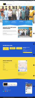 Site internet Groupe scolaire Sainte Marie Moisan en cote d'ivoire
