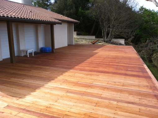 Conception d'une térrasse bois 67m2 a Créon 33670