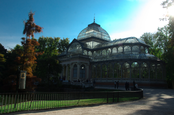 Palacio de cristal en Madrid