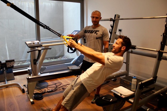 Travail renforcement avec Yohan Cabaye
