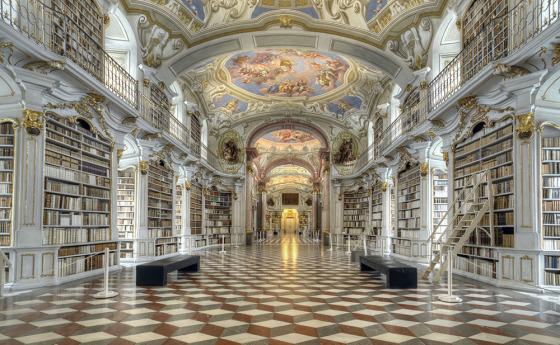 Abbaye d'Admont  (Autriche), issue de ma série " Les Livres et leur Arcitecture"La plus grande bibliothèque monastique au monde (1766-1776)

http://www.stephaniebenjaminphoto.com/library