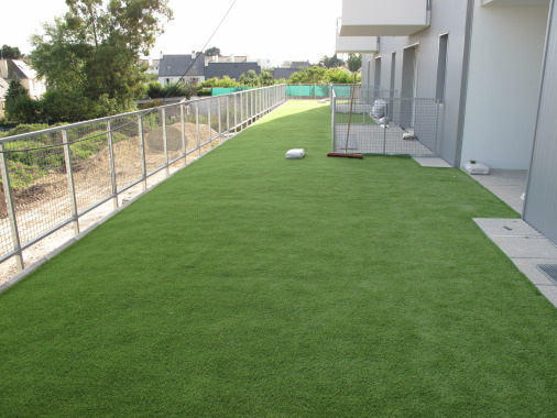 Terrasse d'un immeuble à Vannes