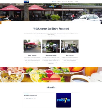 Bistro Proseven Webseite
