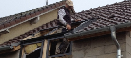 Extension de l'habitation et pose fenêtres de toit VELUX