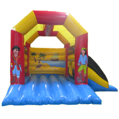 Chateau gonflable couvert avec toboggan Pirates.png