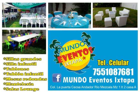 Renta de mobiliario