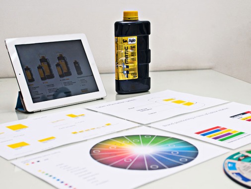 desain kemasan agip oil