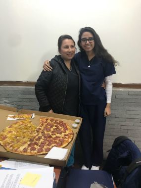 Trabajando en el centro PSICOTELCON, festejo por el dia de mi cumpleaños 