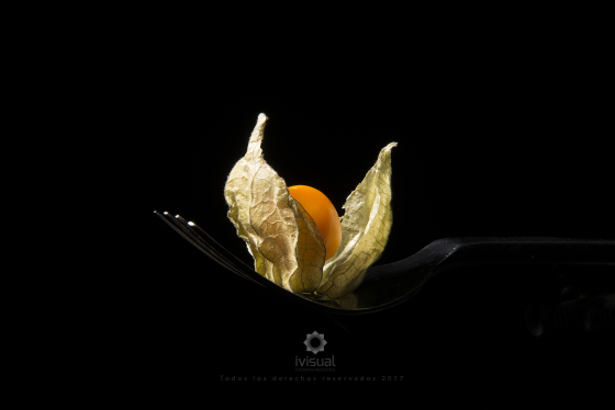 Fotografía de alimentos en estudio.