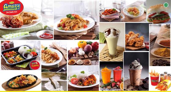 Paket menu yang tersedia di Amazy