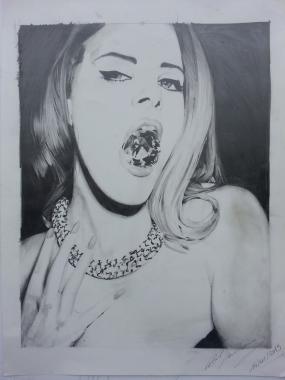 Pour un ami, réalisé il y a quelques années. Format A3, crayon et gomme.
