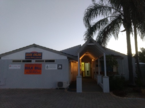 After-hours photo of office