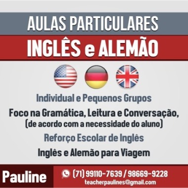 Aulas De Inglês E/Ou Alemão