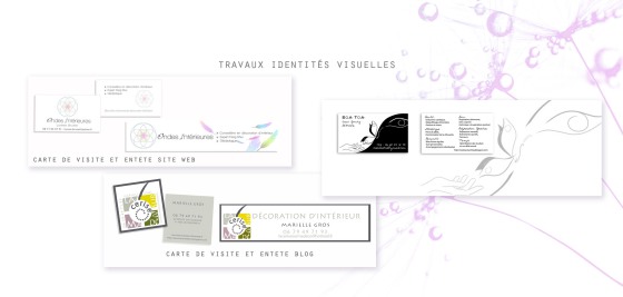 LOGOS / Identités visuelles / cartes de visites / entêtes blog...