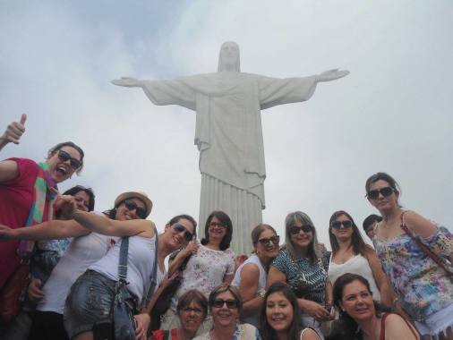 Grupo no Corcovado