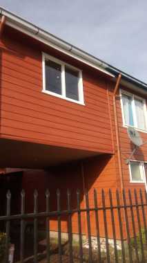 Fachada de casa pintada 