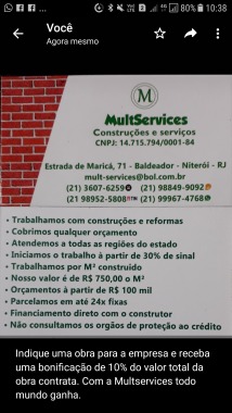 Atendemos em toda região sudeste mais o estado de santa catarina