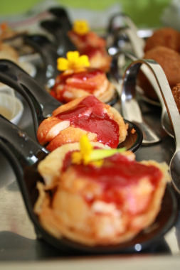 tarte fine homard et griottes