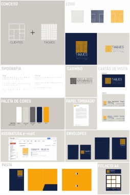 Identidade Visual para empresa Taques negócios imobiiários - Ponta Grossa/PR