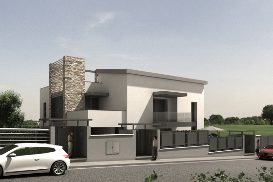 Progetto di nuova costruzione di villa privata