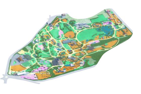 Carte 3d du zoo de Mulhouse