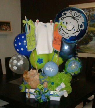 Arreglo en globos para nacimiento