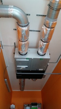ventilation double flux projet école libre theux