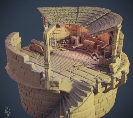 Environment basado en el concept de Artyom Vlaskin