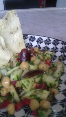 Ensalada arabe con papads